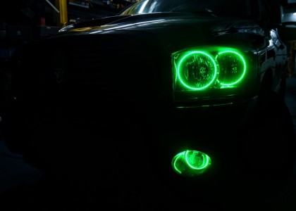 2006 Dodge Ram Multi Color Oracle Halo Headlights & Fog Lights
