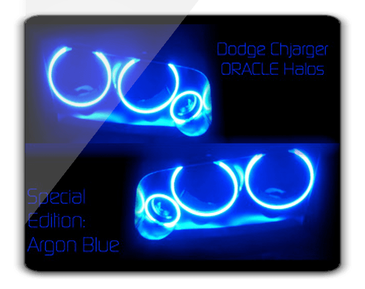 Dodge Charger Oracle Blue Halo Headlights Kit 2005-2010
