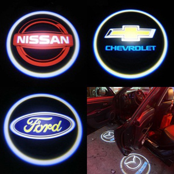 Nissan LED Door Projector Courtesy Puddle Logo Lights Red - Mr. Kustom
