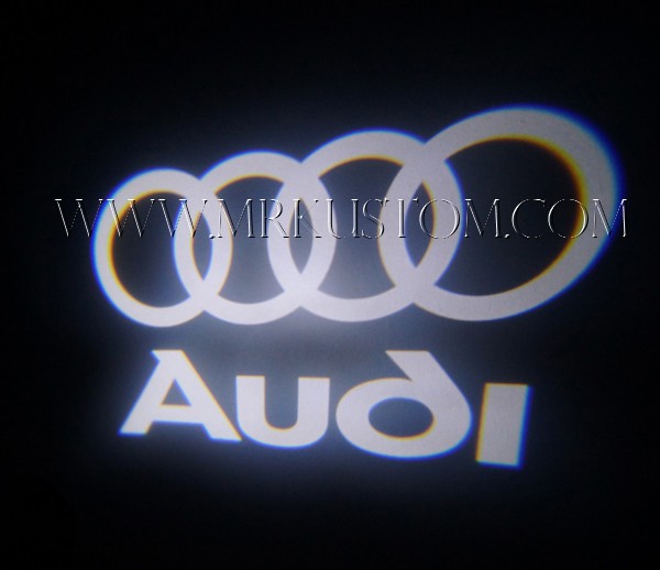 Audi S7 4Pcs LED Light 3D Logo Projector Emblem Ghost Shadow Door Welcome Light 