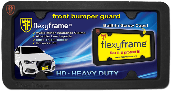 Flexyframe LD License Plate Frame Front Bumper Protection Front Bumper Guard Winner of Popular Mechanics Editors Choice Award 2012! 